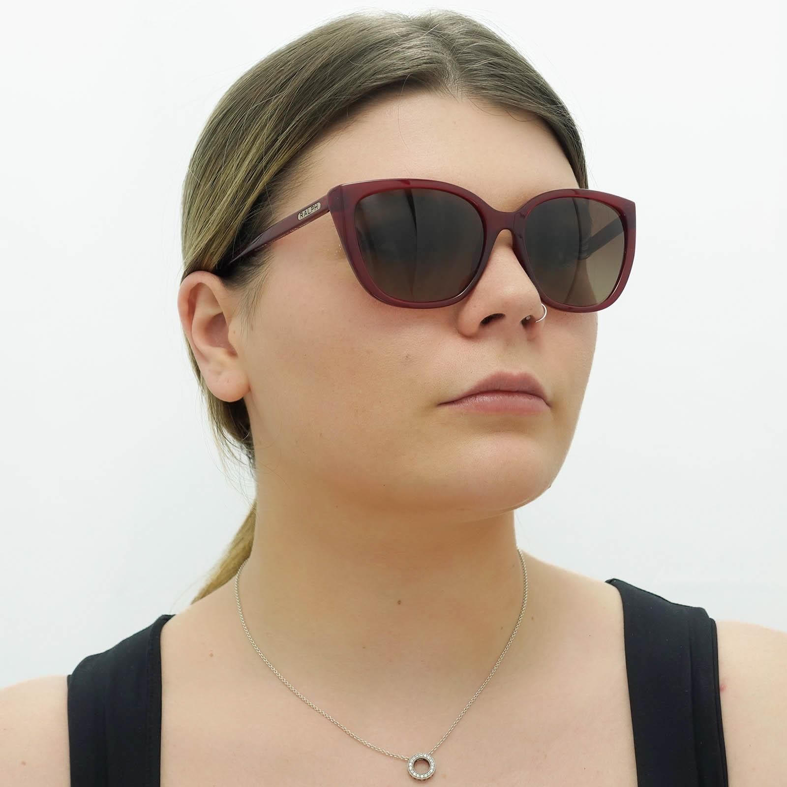 Ralph by Ralph Lauren Butterfly Transparent Bordeaux Light Brown Gradient Polarized RA5274 image 6