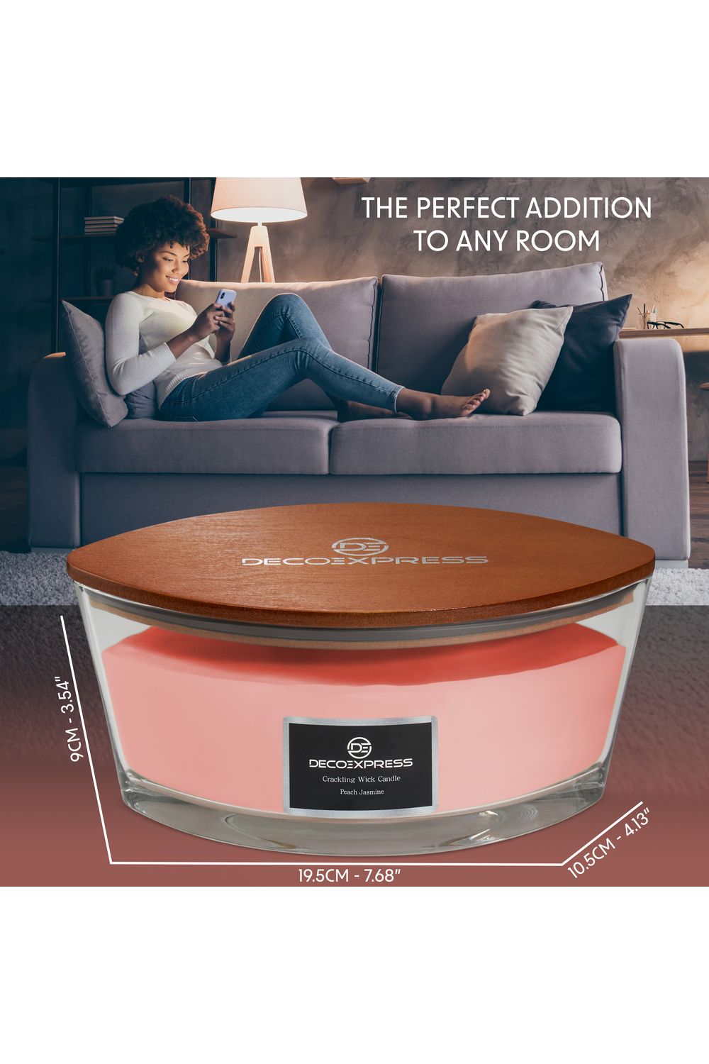 Deco Express Woodwick Candles - Peach Jasmine image 6