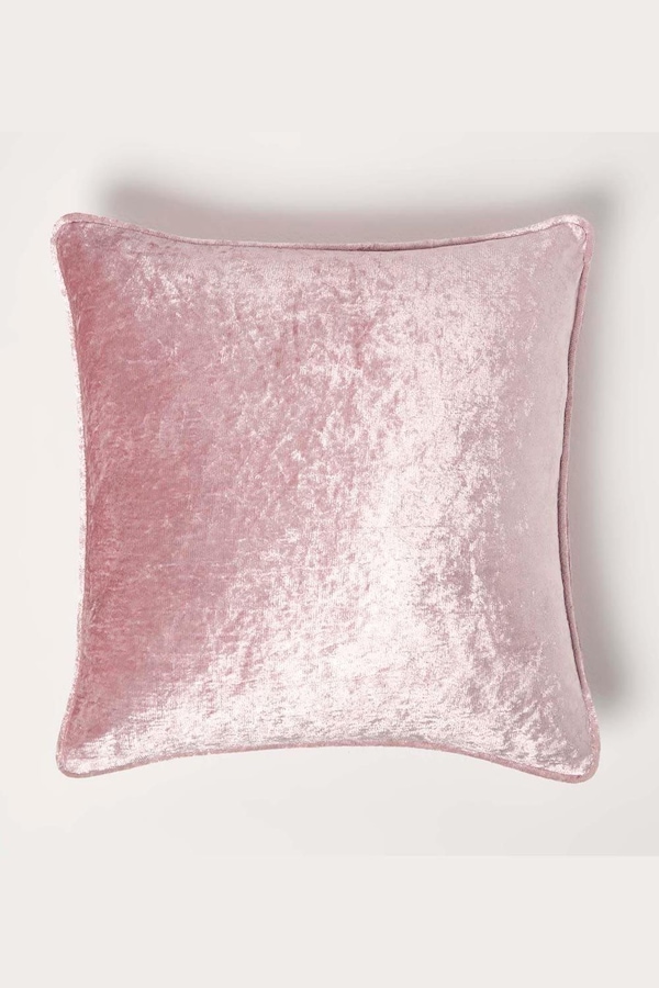 Homescapes Luxury Crushed Velvet Cushion Cover