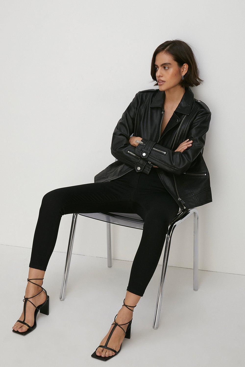 Oasis Short Lily High Rise Skinny Jean Black image 1