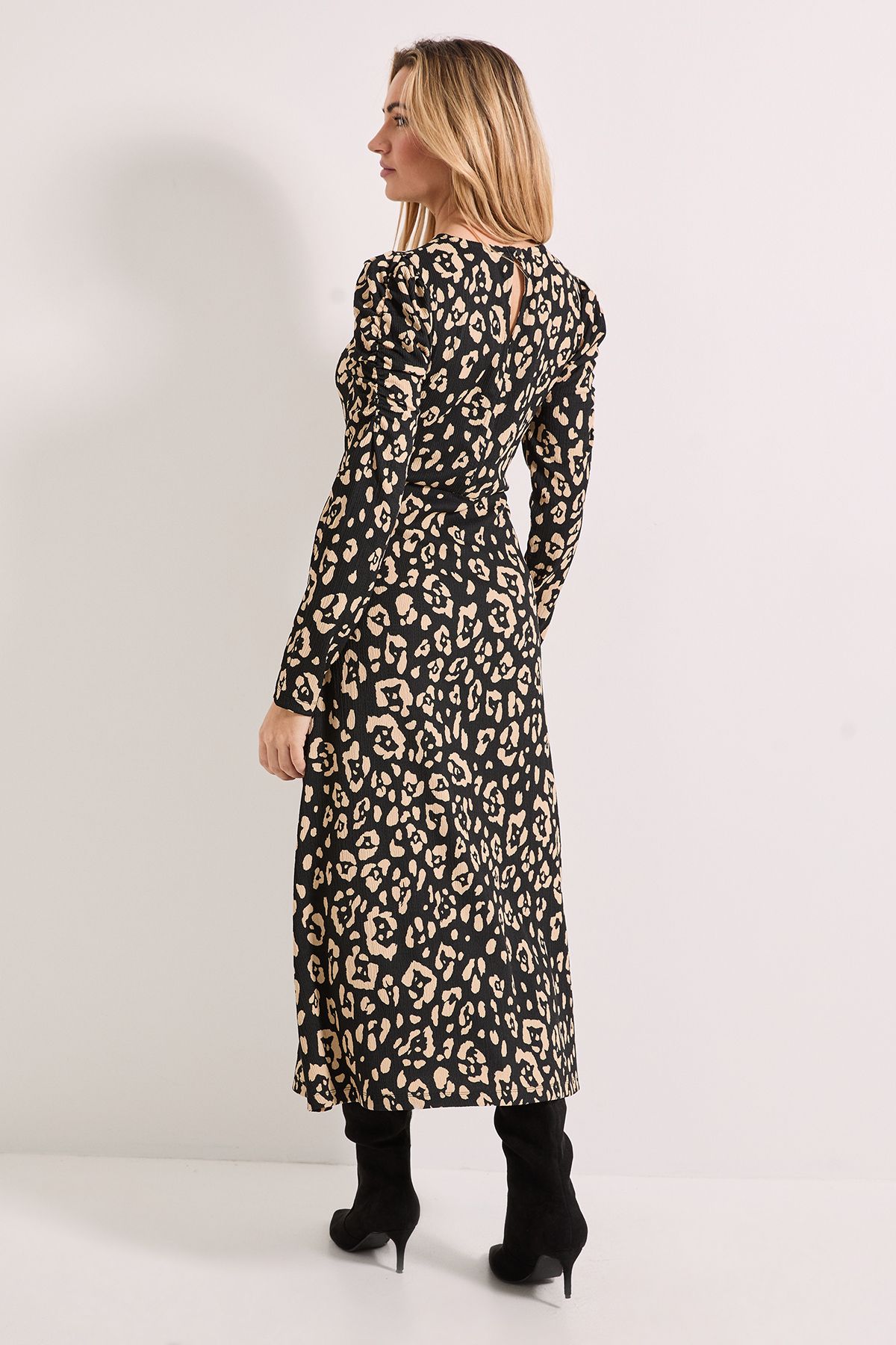 Dorothy Perkins Animal Keyhole Midi Dress Animal image 3