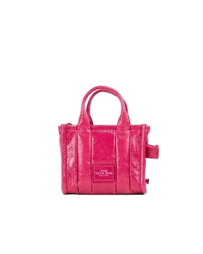 Marc Jacobs The Tote Bag Mini Pink Wo - Magenta Crossbody Bags