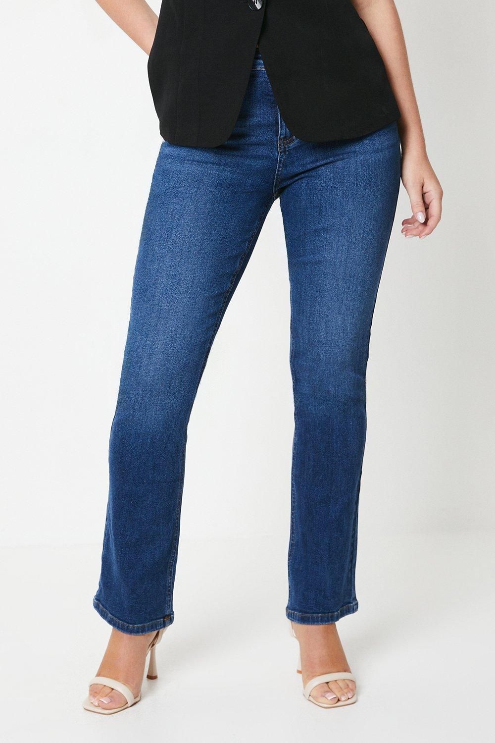 Dorothy Perkins Comfort Stretch Bootcut Jeans Mid Wash image 2