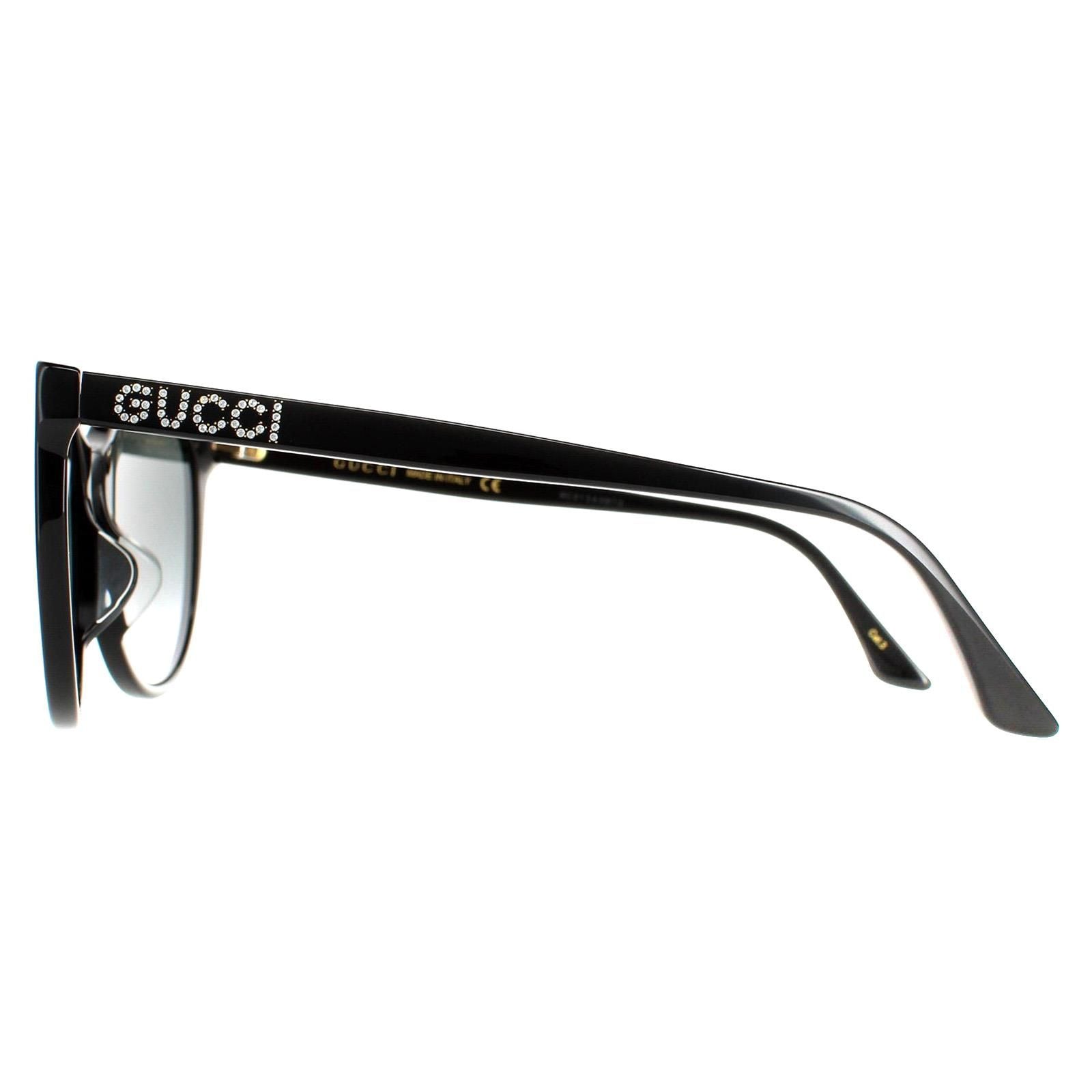 Gucci Round Shiny Black Grey Gradient GG0729SA image 3