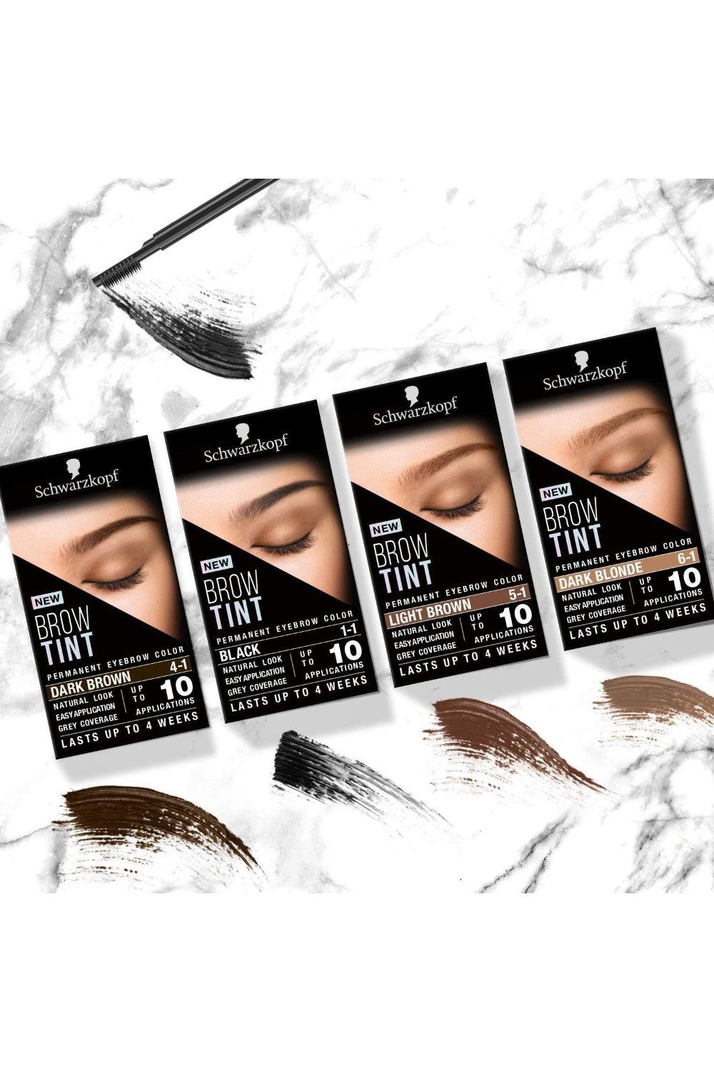 Schwarzkopf Brow Tint Professional 'Eyebrow Colour' Darkblonde 3 Pack image 3
