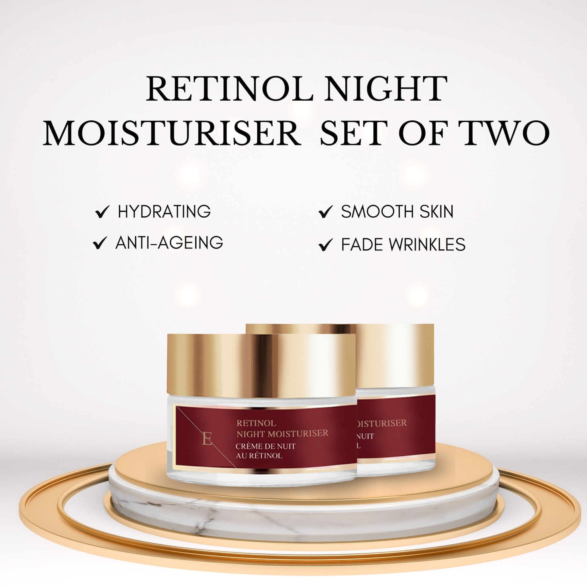 Erth Skin London Anti-Wrinkle Retinol Night Repair Set image 2