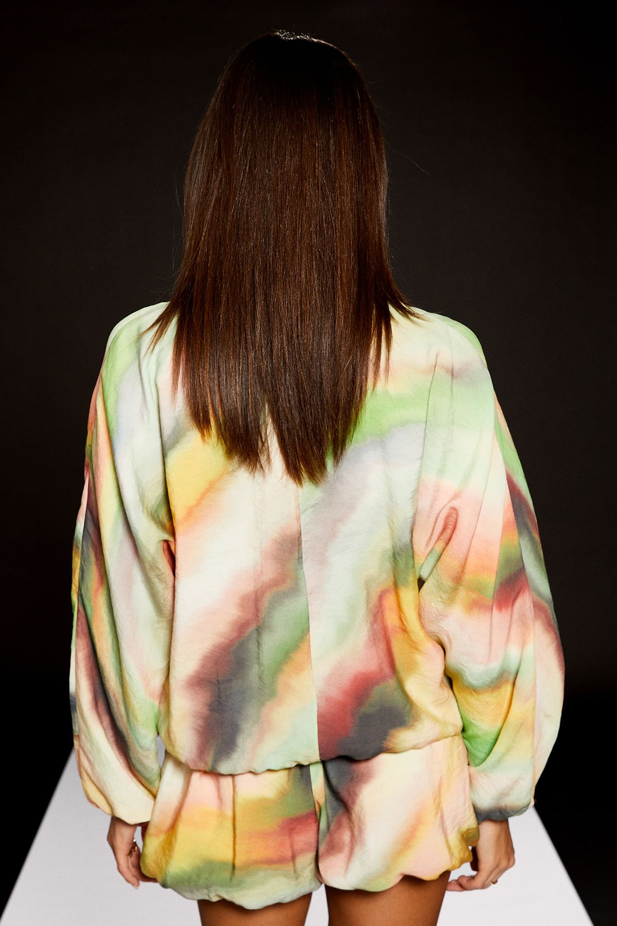 RUNWAY 1.8.1.8 Runway 1.8.1.8 Printed Long Line Bomber Multi image 3