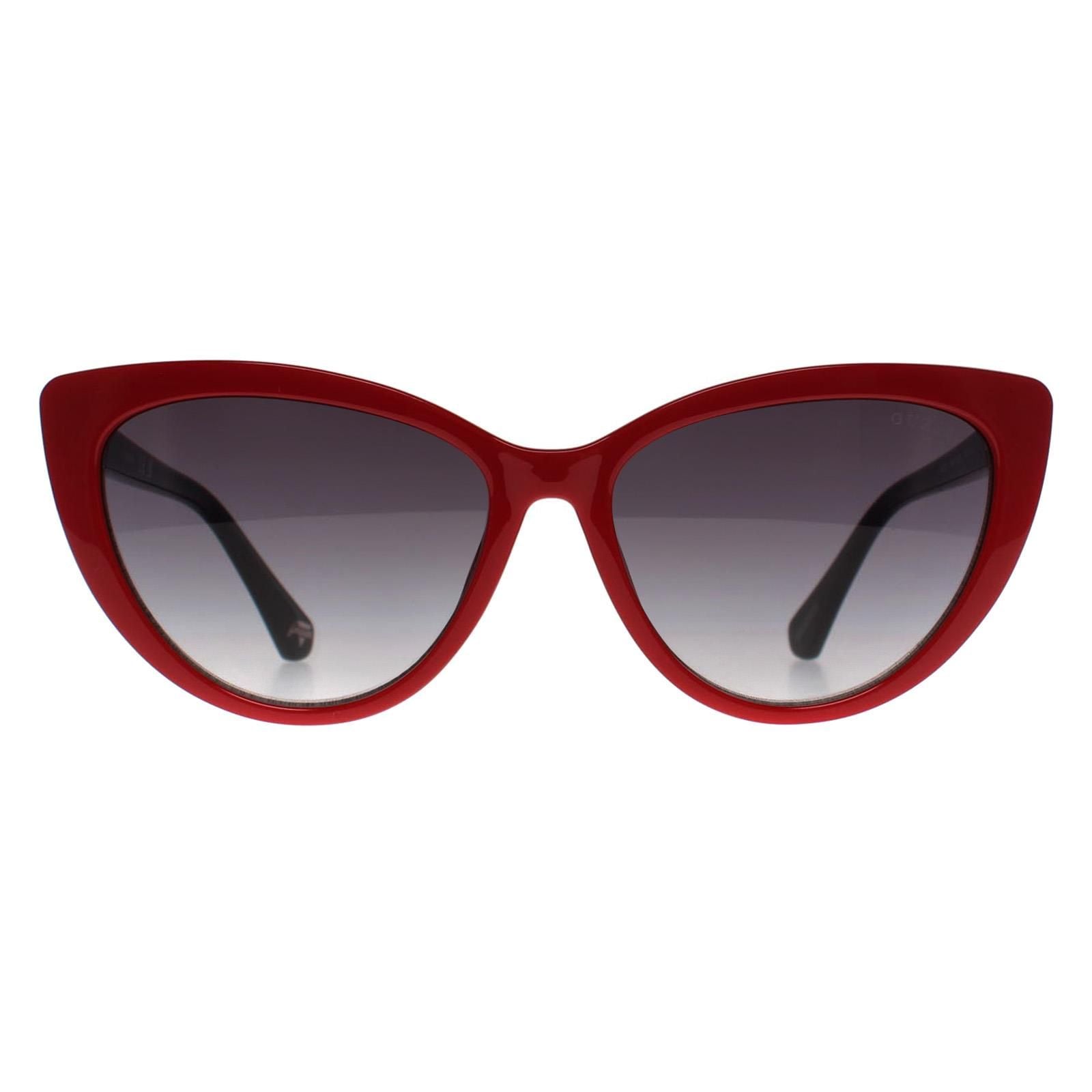 Guess Cat Eye Red Grey Gradient GU5211