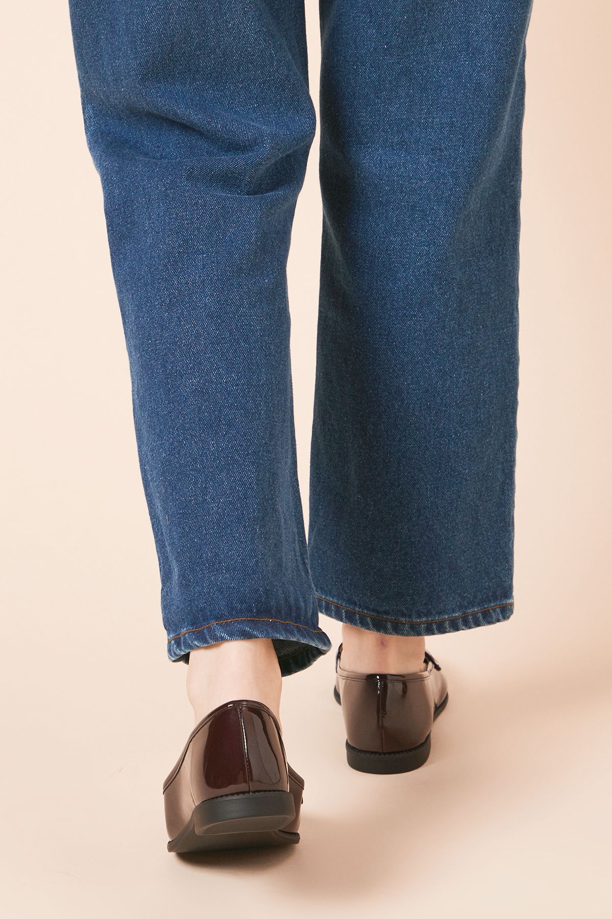 Dorothy Perkins Lara Penny Loafers Oxblood image 4