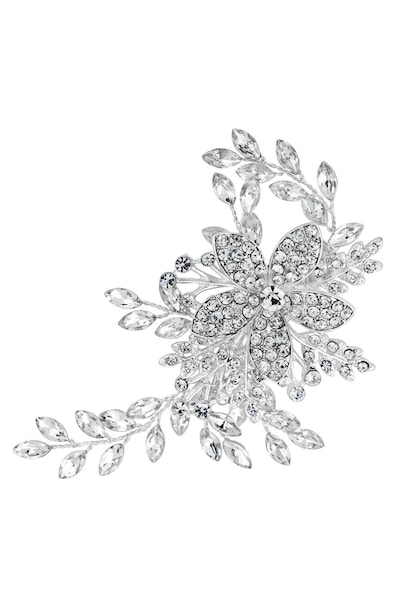 Jon Richard Darcey Pave Leaf Slide - Gift Pouch