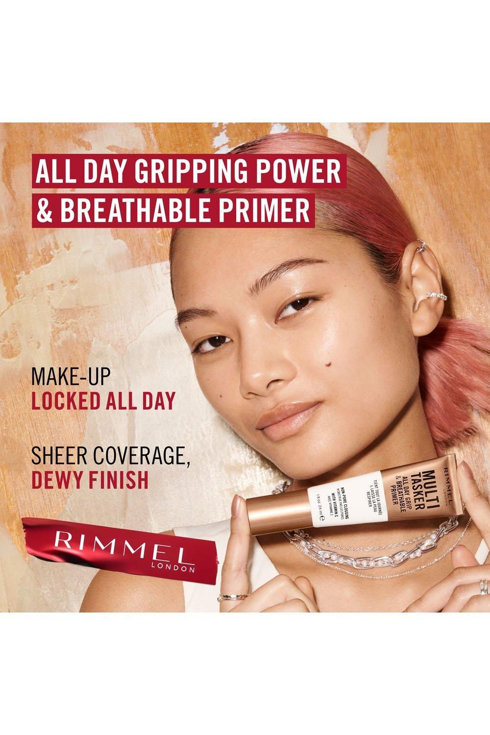 Rimmel London Multi-Tasker All Day Grip & Breathable Primer 24ml Multi image 3