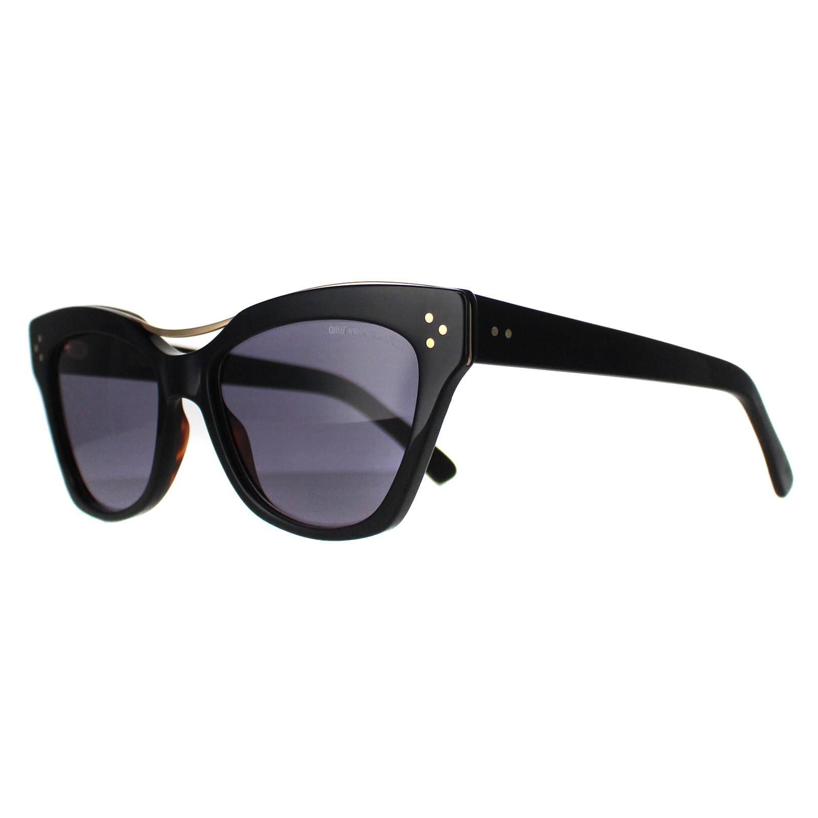 Cutler And Gross Cat Eye Gold Black Tortoiseshell Blue Grey 1283 image 2