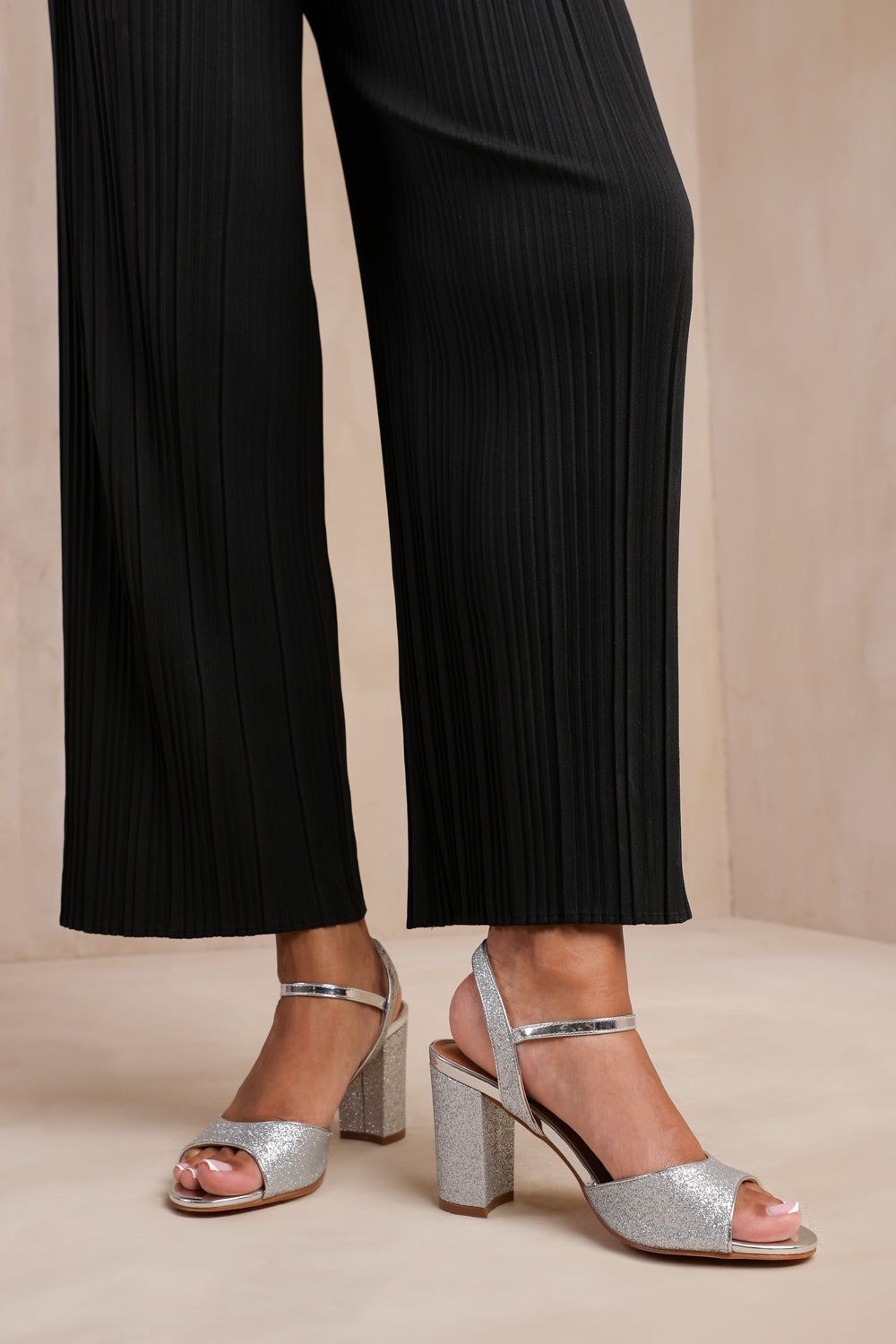 Where's That From 'Florence' Mid High Heels With Ankle Strap image 1