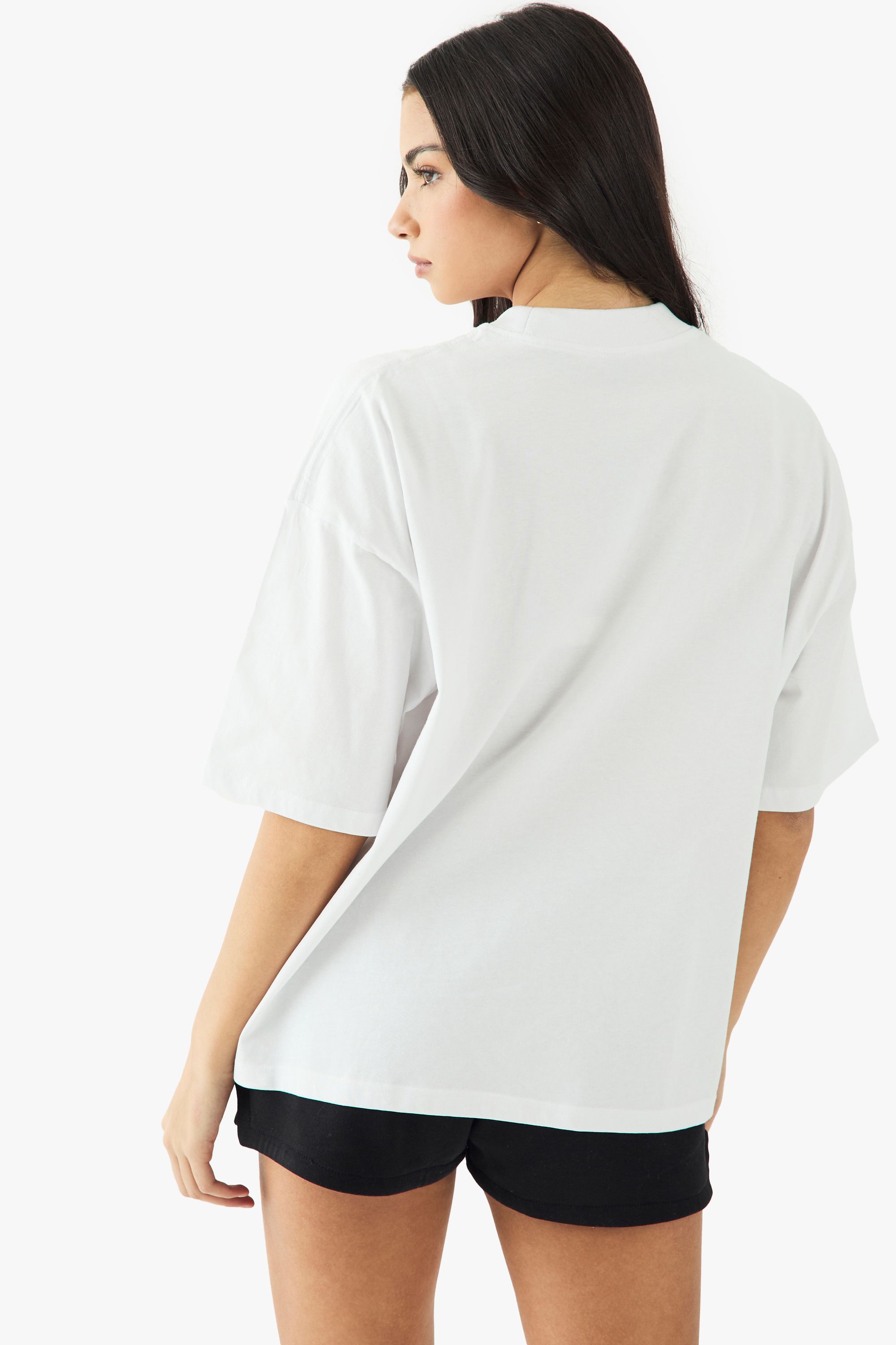 DSGN Studio DSGN Studio Embroidered Heavyweight Oversized T-Shirt White image 2