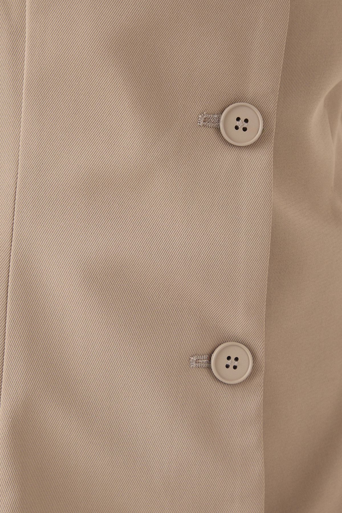 MissPap Tailored Bardot Blazer Mini Dress Taupe image 5