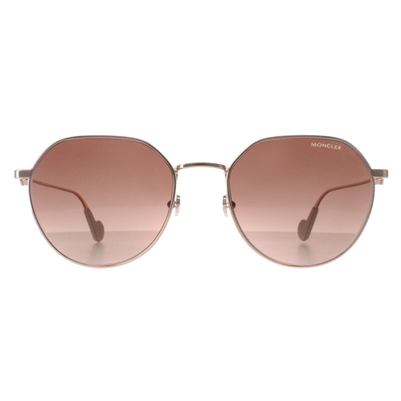 Moncler Round Shiny Rose Gold Brown Gradient ML0156-K image 1