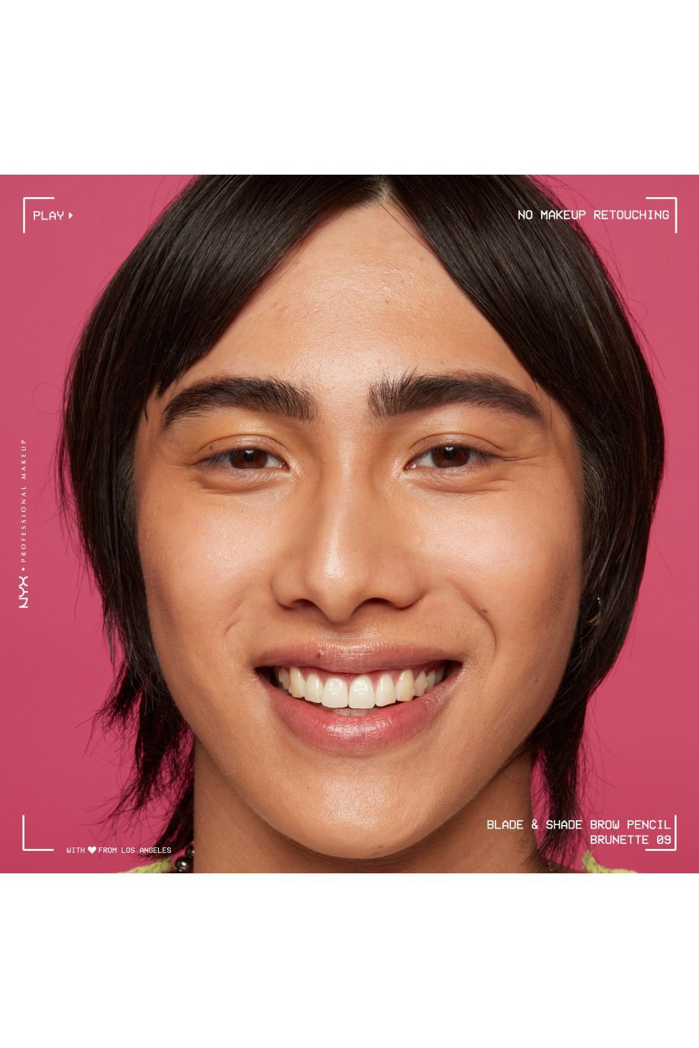 NYX Professional Makeup Blade & Shade, Nano Brow Mechanical Pencil 0.06g Brunette image 4