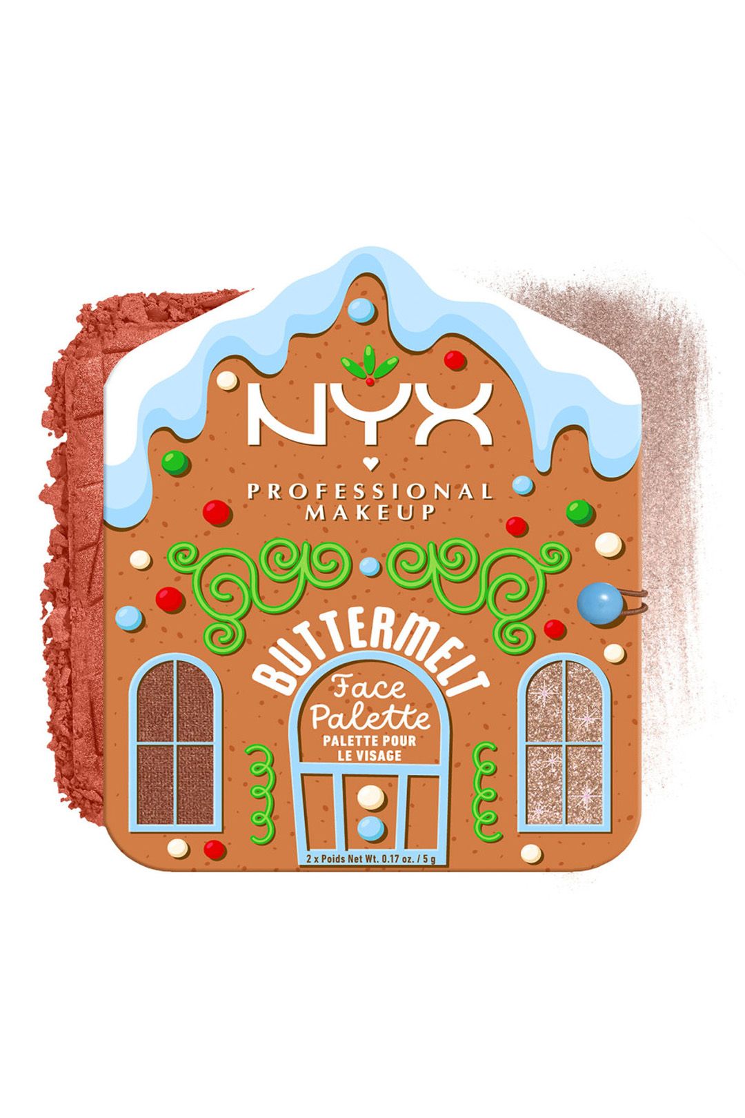 NYX Professional Makeup Buttermelt Face Palette, Blush & Highlighter Duo - Deep Multi image 3