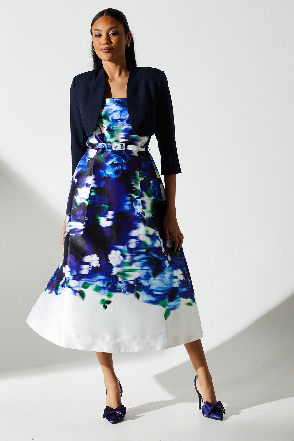 Coast Crop Sleeve Bolero Jacket Navy image 2