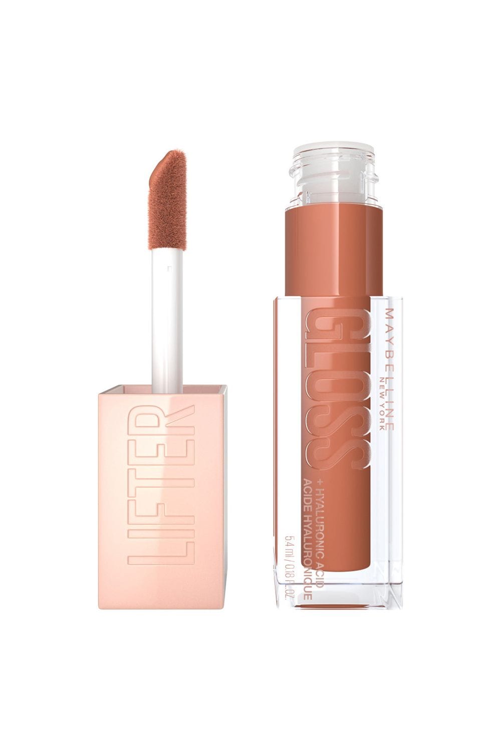 Maybelline Lifter Gloss Plumping Hydrating Lip Gloss With Hyaluronic Acid 5.4ml Toffee image 2