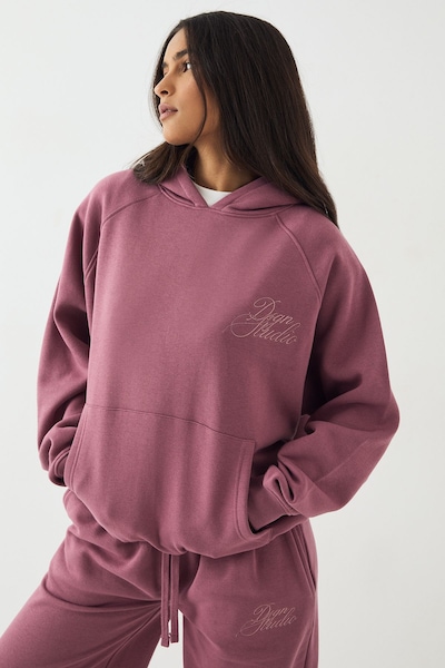 DSGN Studio DSGN Studio Script Oversized Hoodie Rose