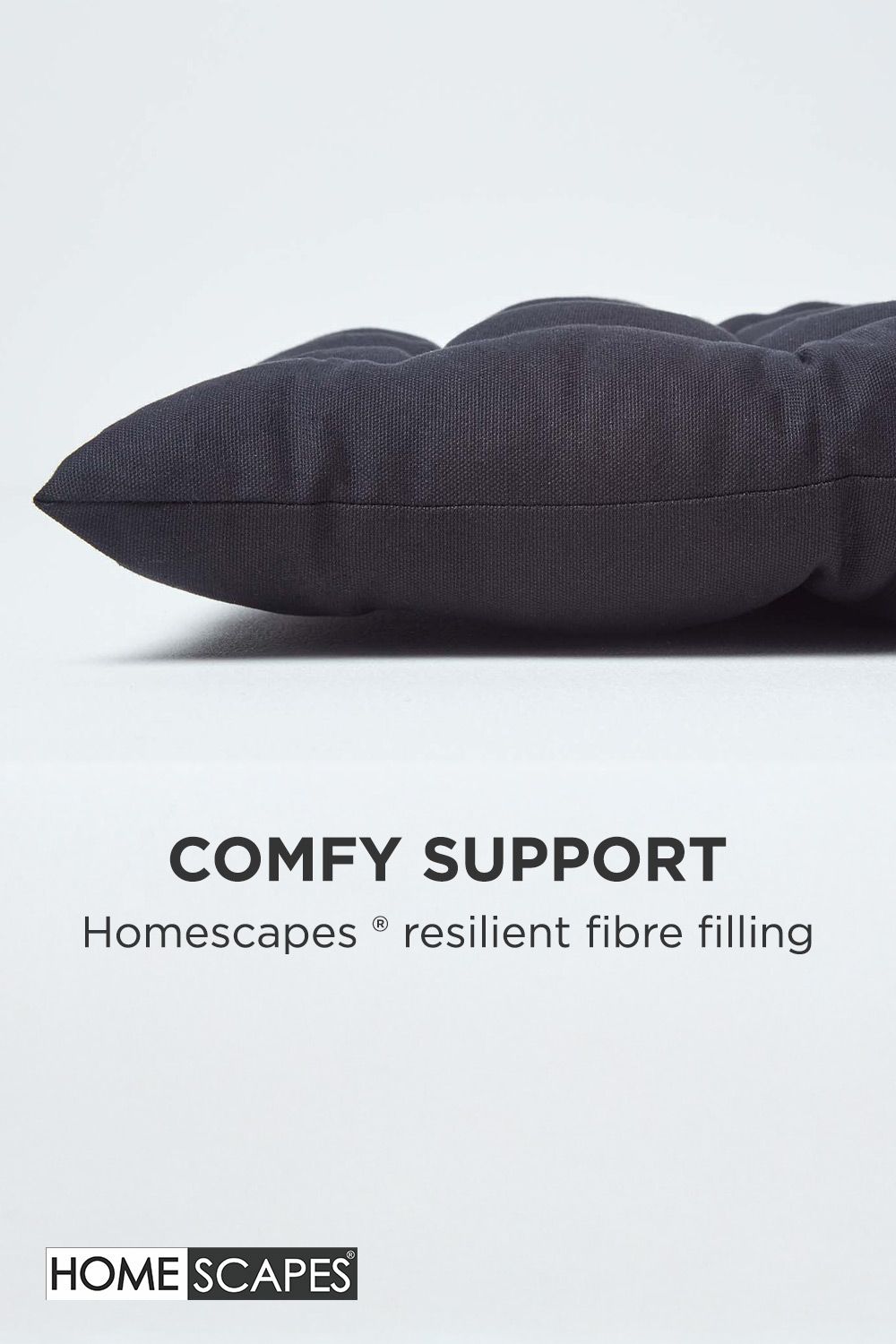 Homescapes Garden Bench Cushion Luxury 3 Seater Cotton Indoor Outdoor Pad, 143 x 48cm image 4