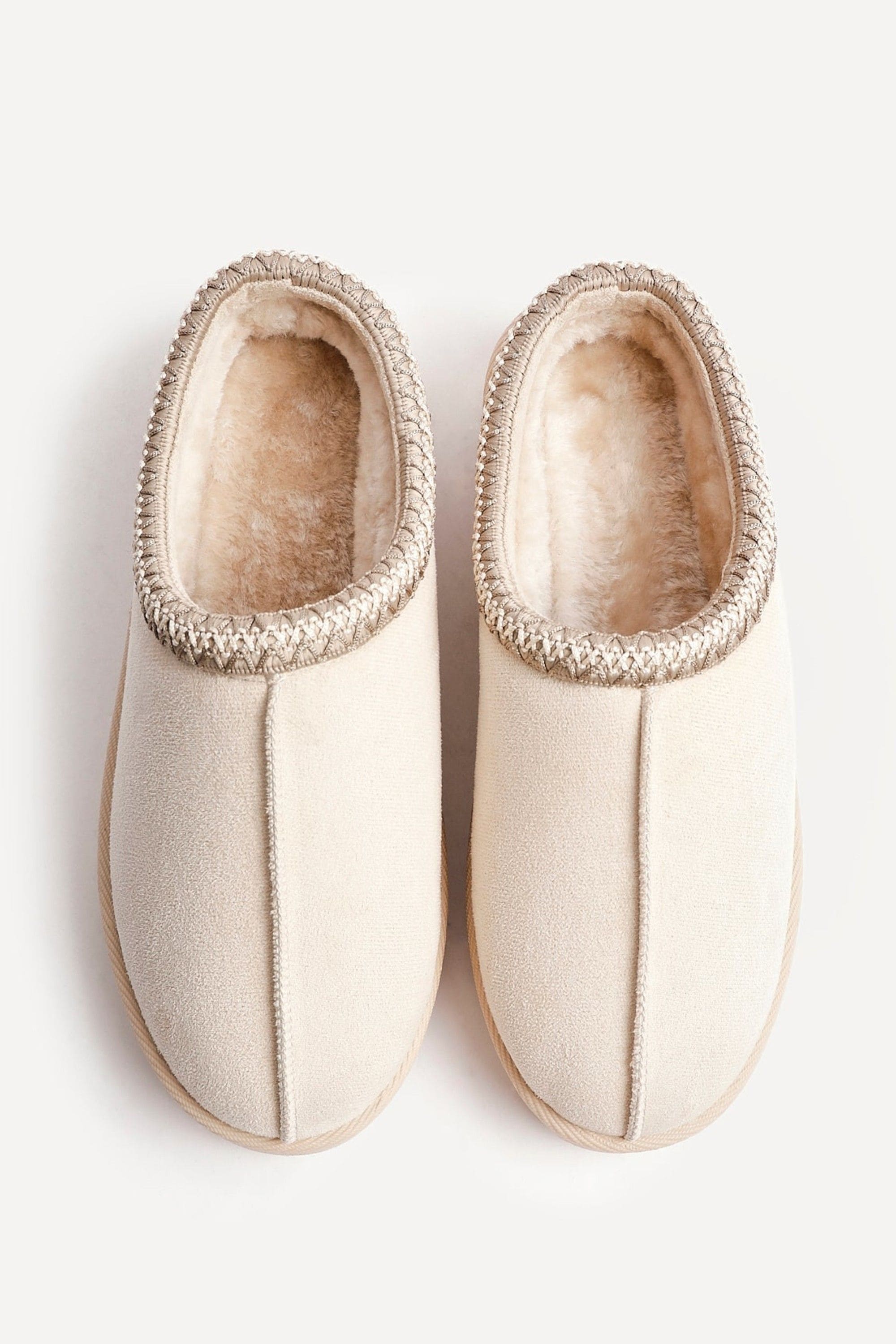 Linzi Tammy Beige Suede Slipper image 5