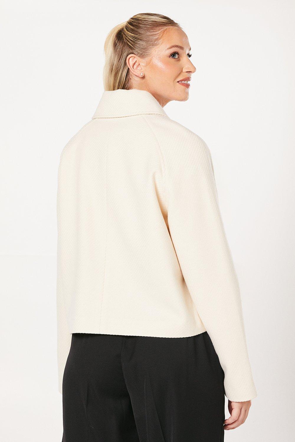Dorothy Perkins Cropped Jacket Ivory image 3