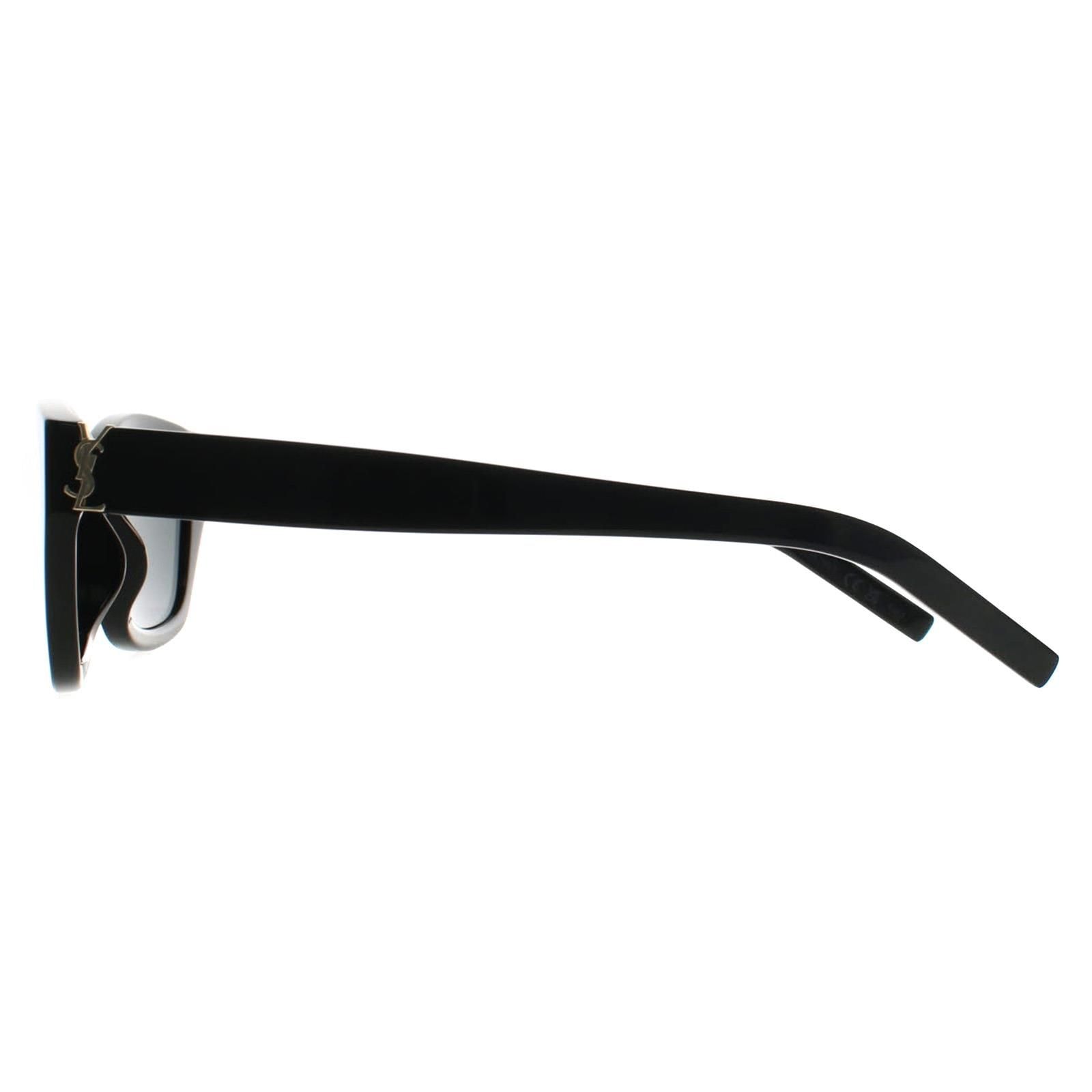 Saint Laurent Cat Eye Shiny Black Grey SL M153 image 3