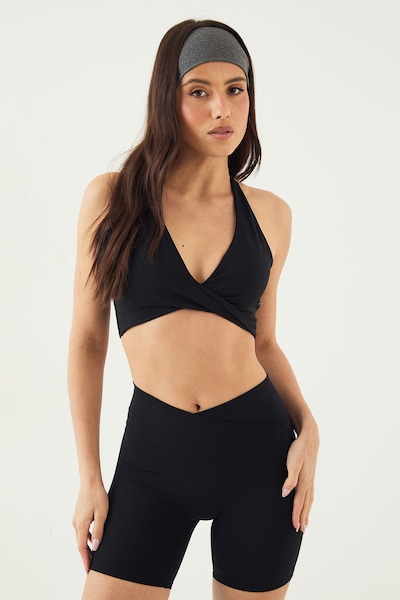 DSGN Studio DSGN Studio Ultra Sculpt Twist Front Light Support Sports Bra Black