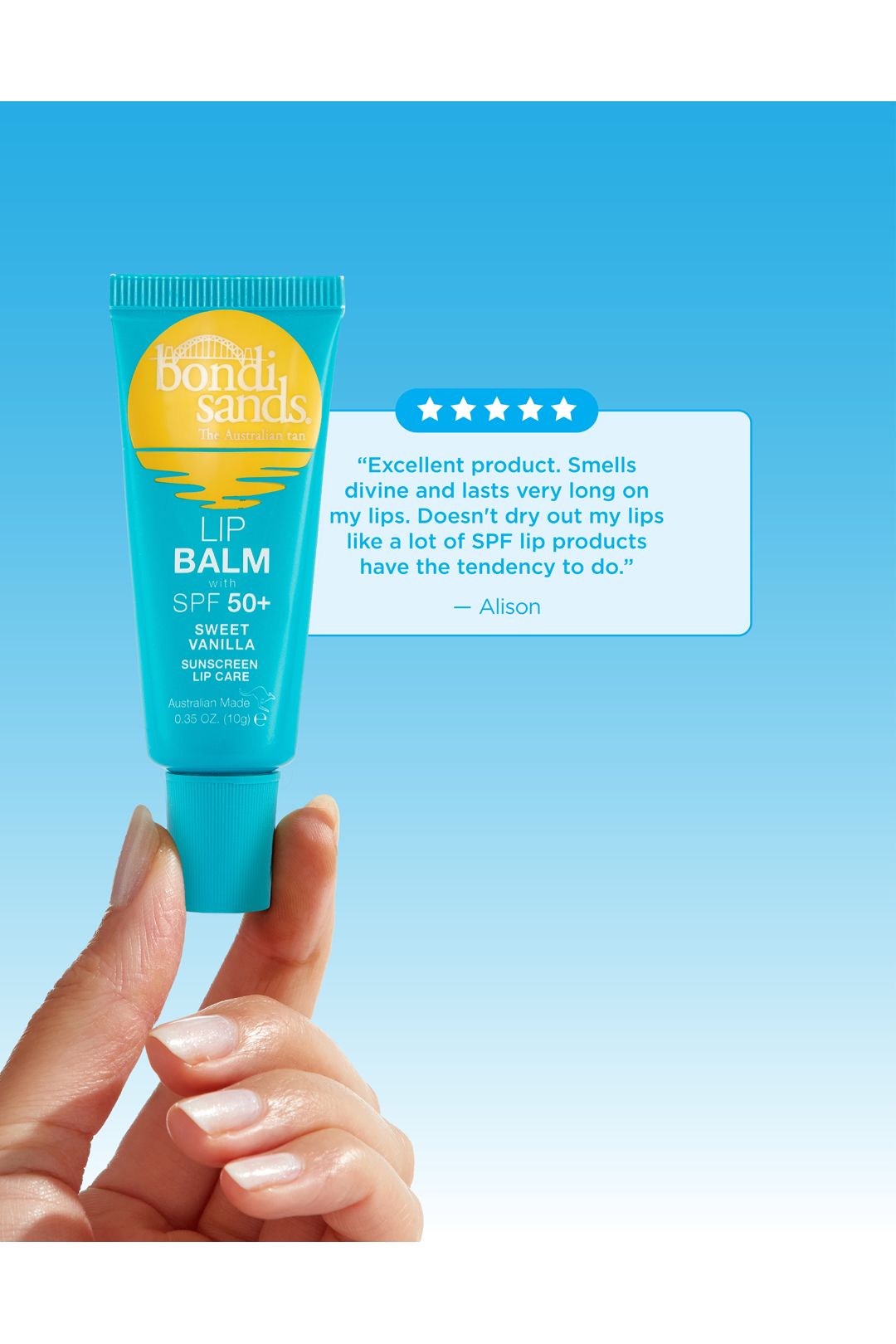 Bondi Sands Spf 50+ Lip Balm Vanilla 10g Multi image 5