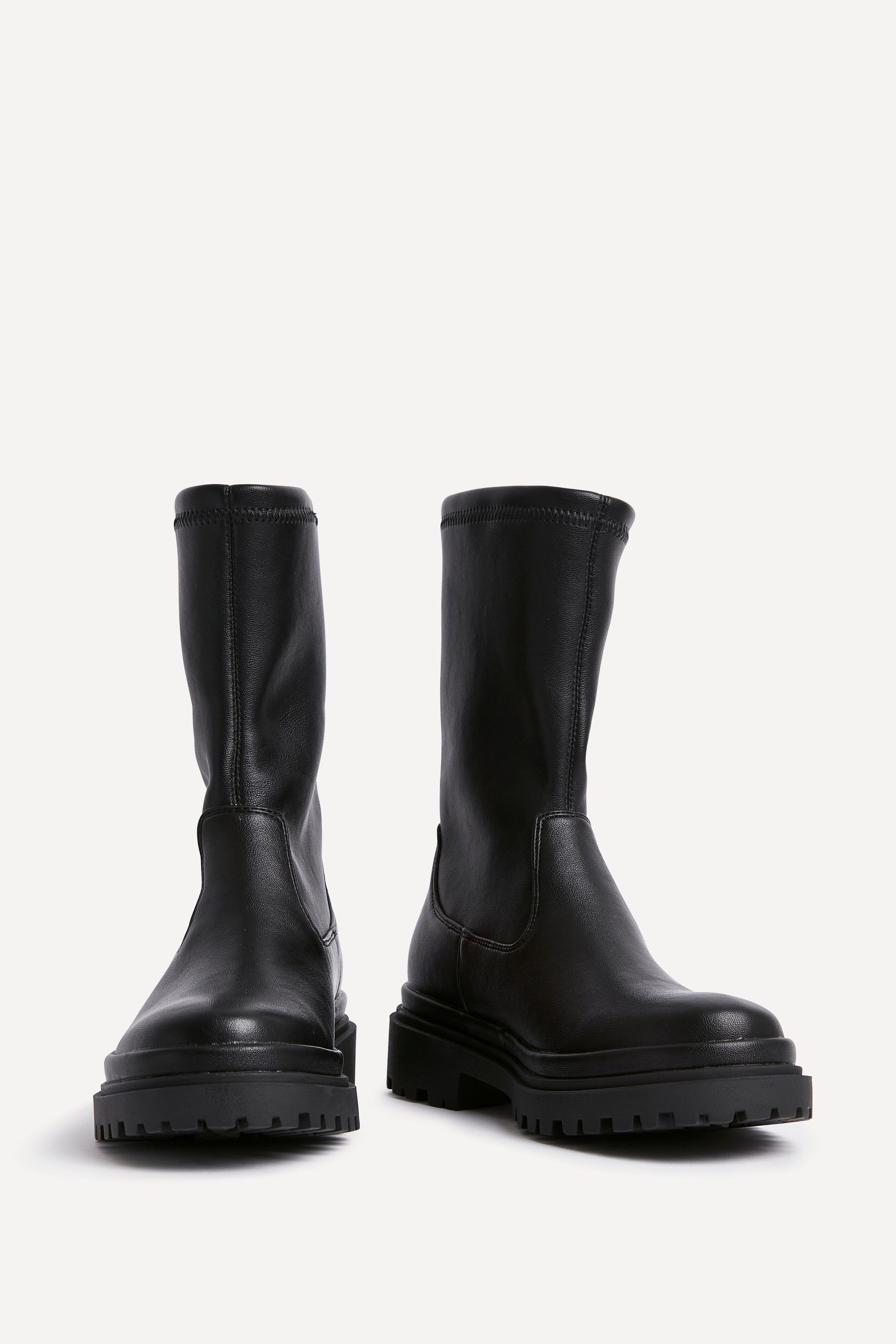 Linzi Edge Black Platform Ankle Boots image 3