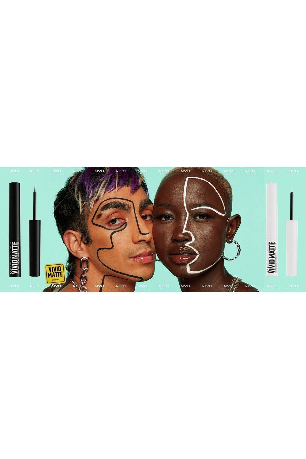 NYX Professional Makeup Vivid Brights Liquid Eyeliner Ghosted Green image 8