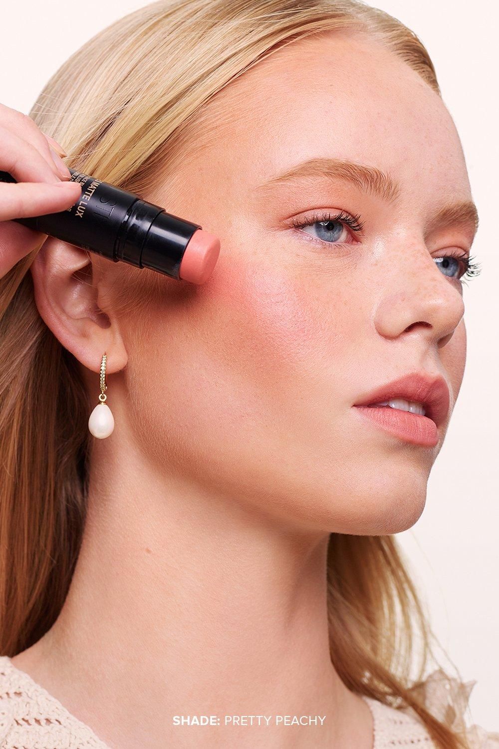 Nudestix Nudies Matte Lux - All Over Face Blush Pretty Peachy image 2