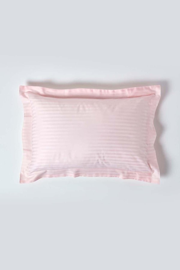 Homescapes Egyptian Cotton Satin Stripe Oxford Pillowcase 330 TC