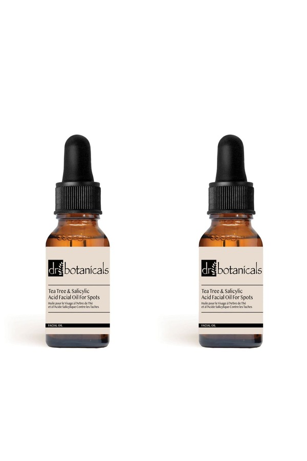 Dr. Botanicals Eucalyptus, Tea Tree & Salicylic Acid Facial Oil 15ml x 2 Duo Set