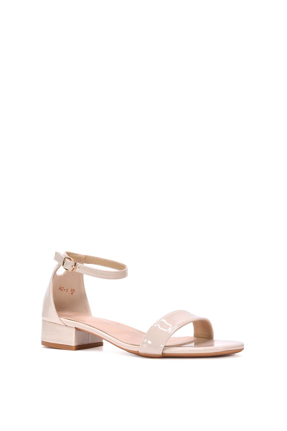 XY London 'Tate' Ankle Strap Low Block Heel Summer Sandals image 2