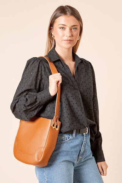 Dorothy Perkins Berlin Faux Leather Shoulder Bag With Pouch Tan