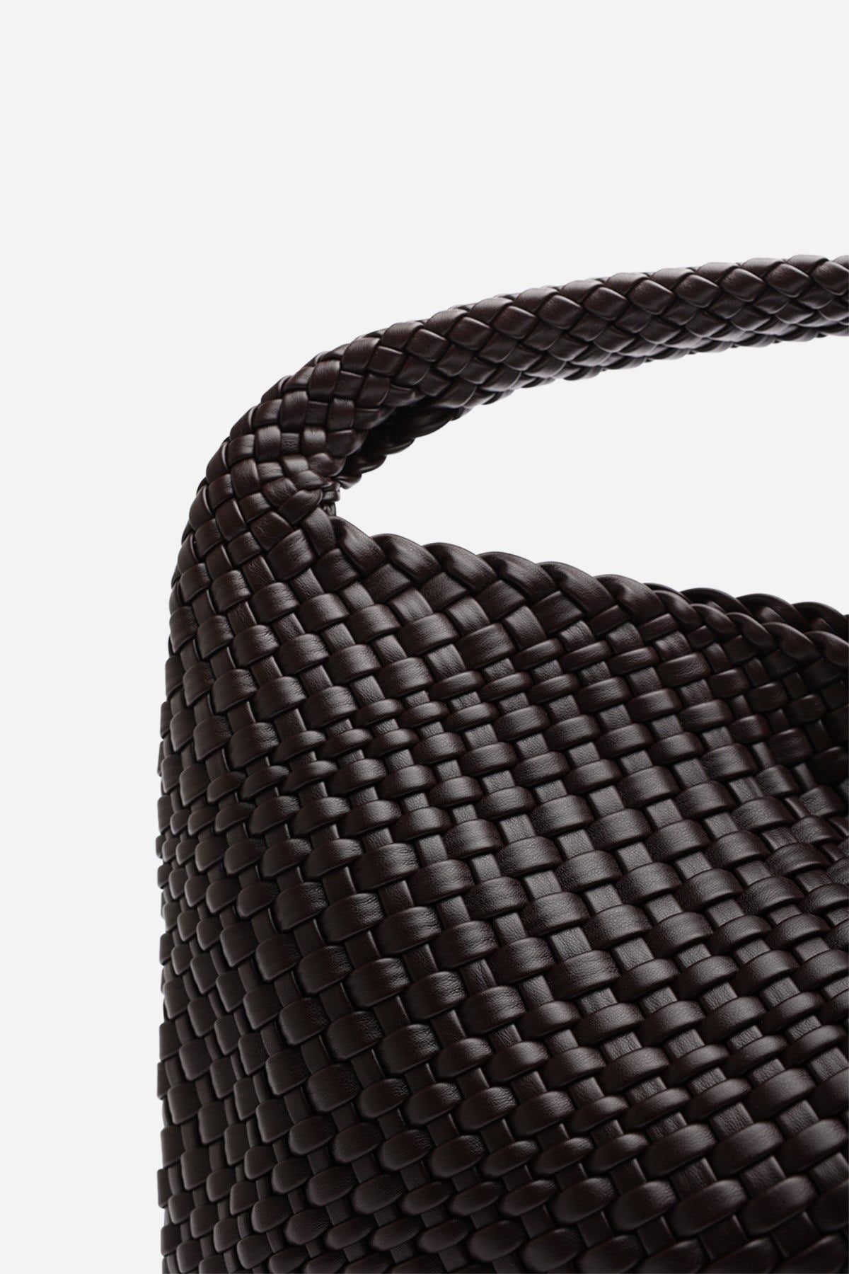 Where's That From 'Stone' Weave Detail Faux Leather Shoulder Bag image 4
