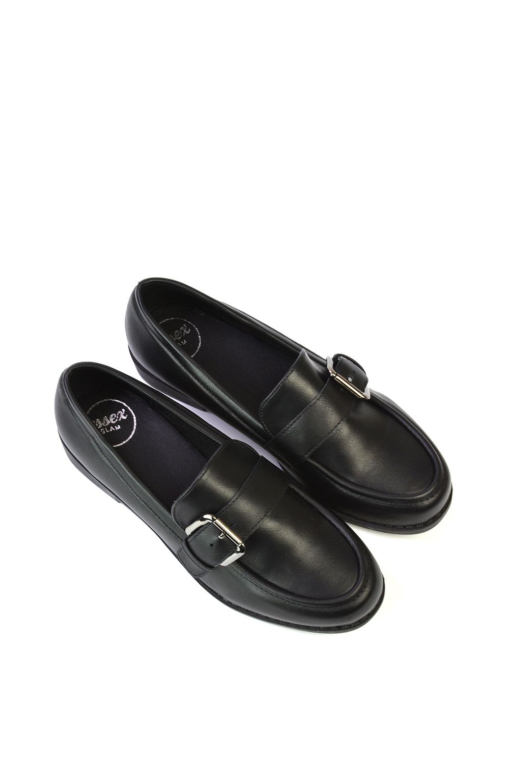 XY London 'Kali' Buckle Up School Shoes Loafers With Chunky Soles image 4