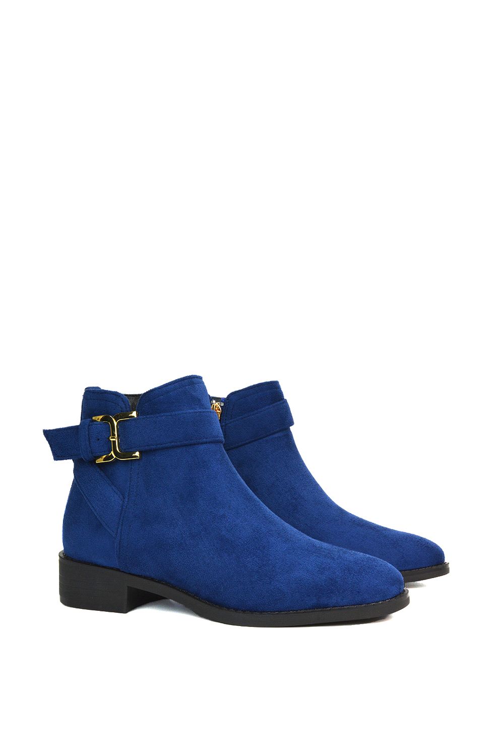 XY London 'Shyla' Zip Up Ankle Chelsea Boots With Low Heel image 6