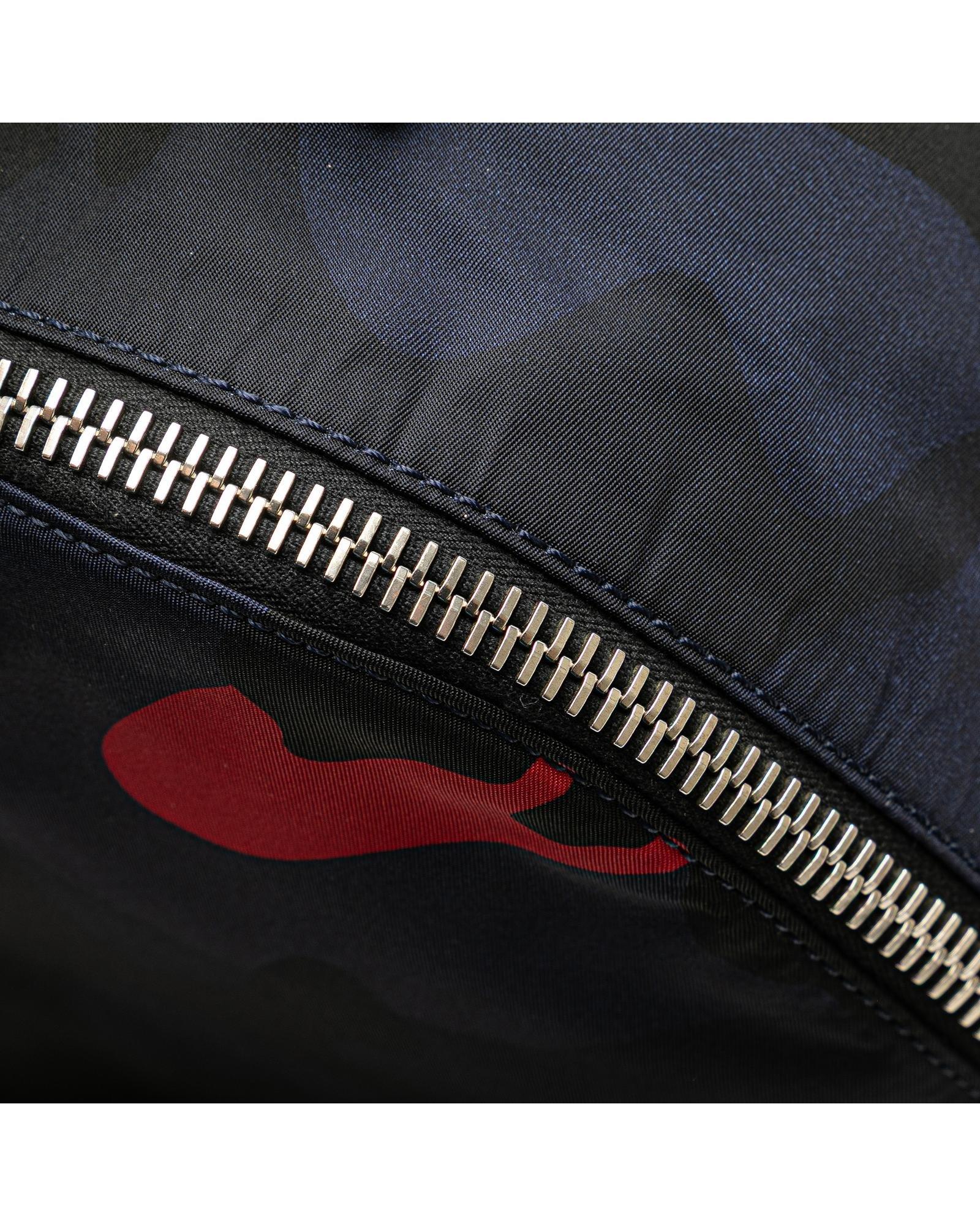 Valentino Preloved Camouflage Backpack Wo - Blue image 10