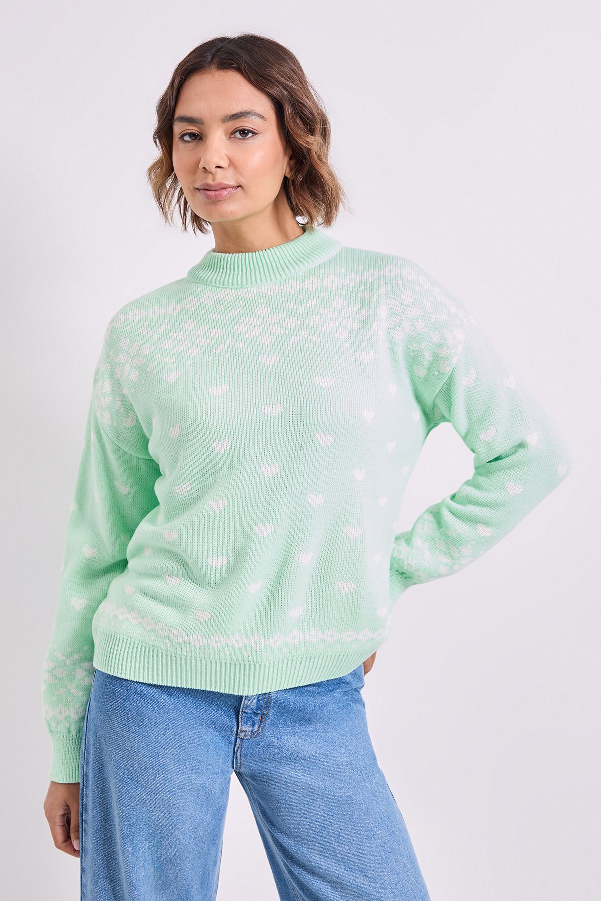 Dorothy Perkins Fairisle Christmas Jumper Mint