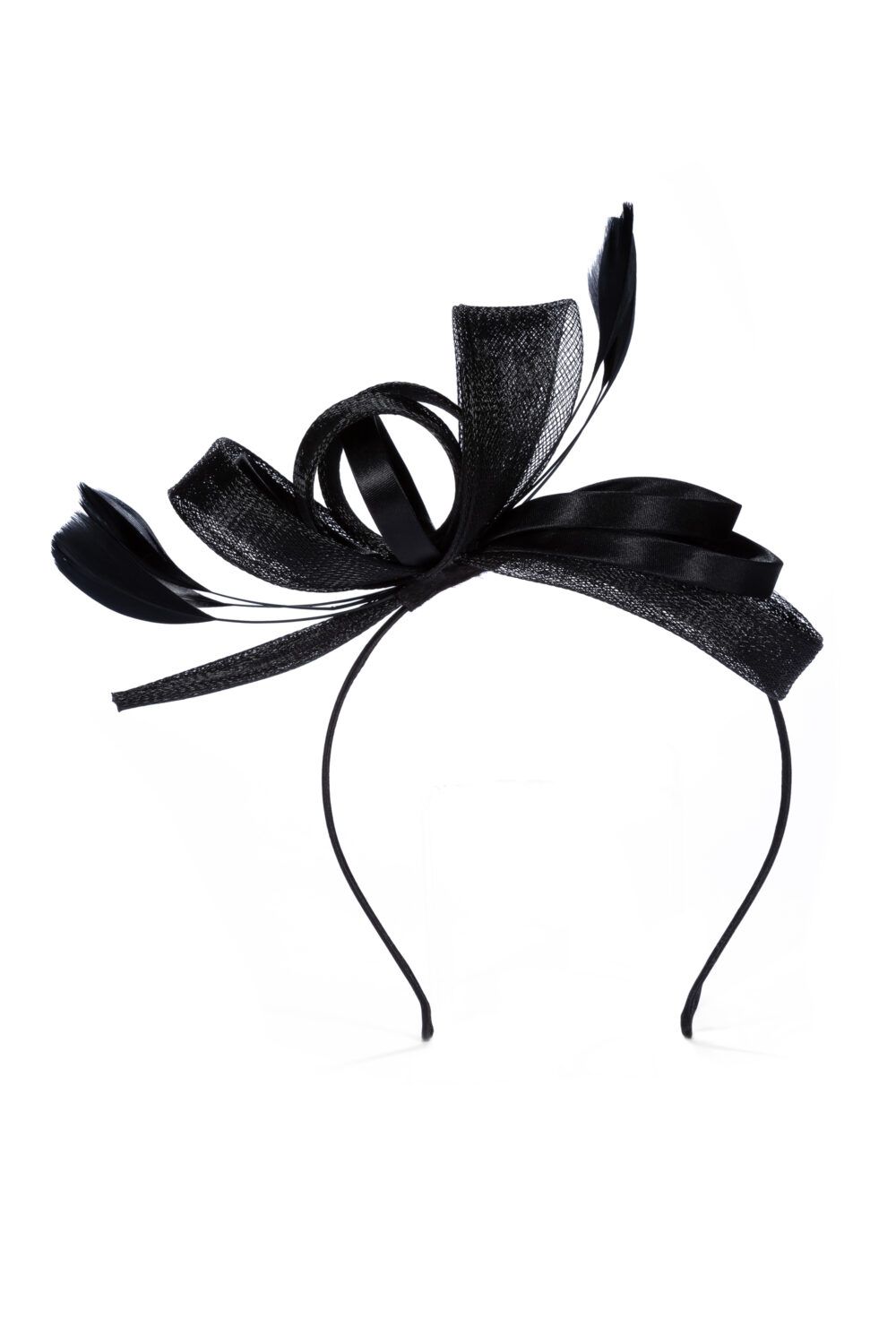 Jon Richard Black Medium Fascinator Headband image 1