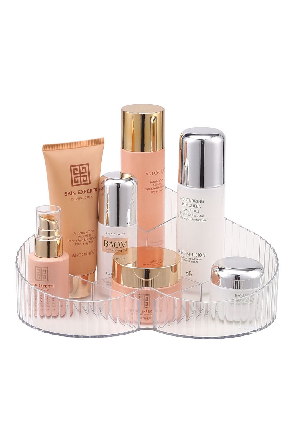 Living and Home Makeup Organizer Storage Box Desktop, Heart-Shaped Makeup Organizer For Home Office Dormitory image 2