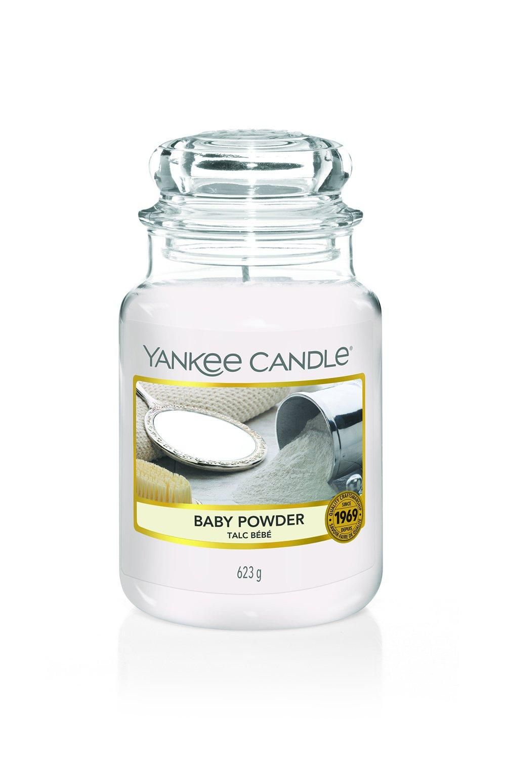 Yankee Candle Baby Powder Large Candle Jar White image 1