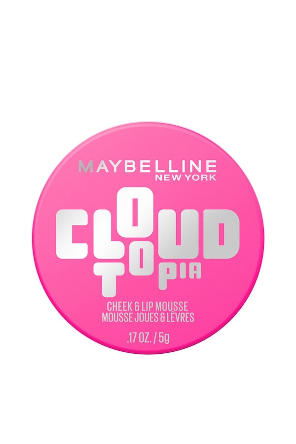 Maybelline Cloudtopia Blush Cheek & Lip Mousse, Up to 14H Cheek Colour 5g Pink Daydream