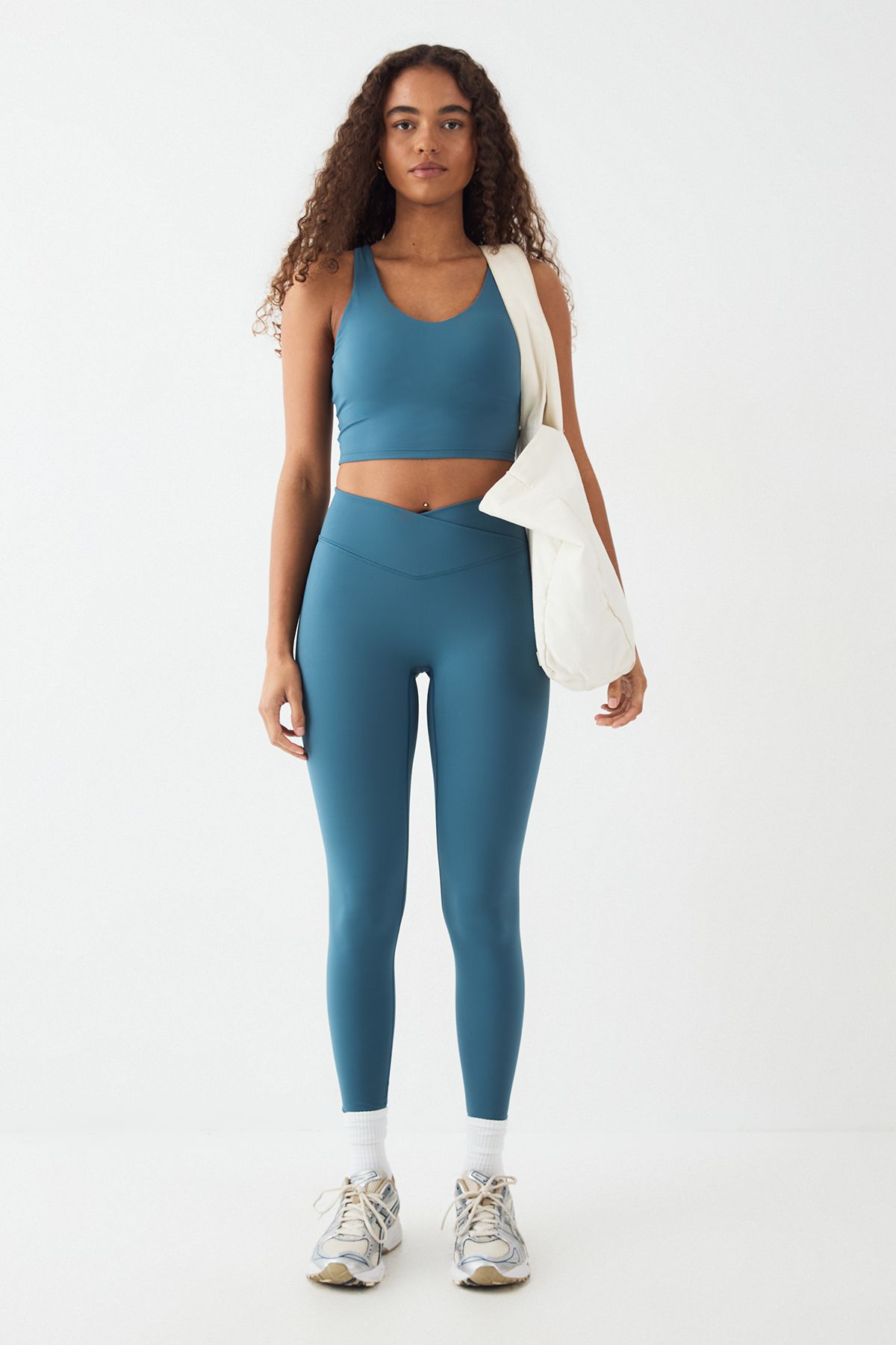 DSGN Studio DSGN Studio Ultra Sculpt Longline Sports Bra Teal image 5