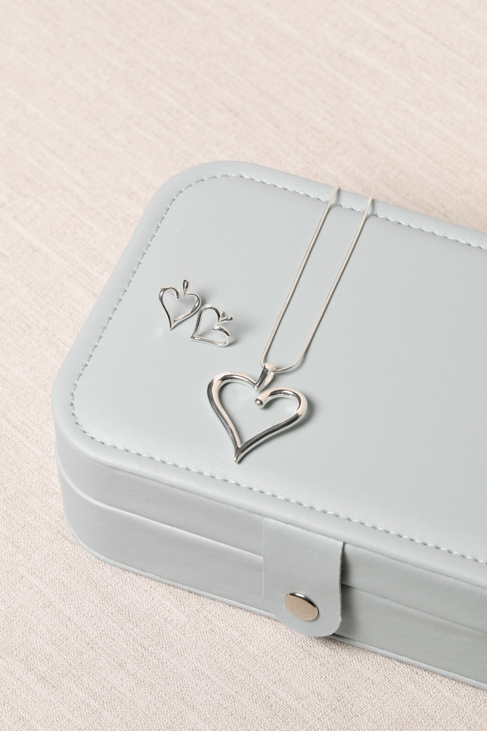 Simply Silver Sterling Silver 925 Polished Open Heart Pendant image 5