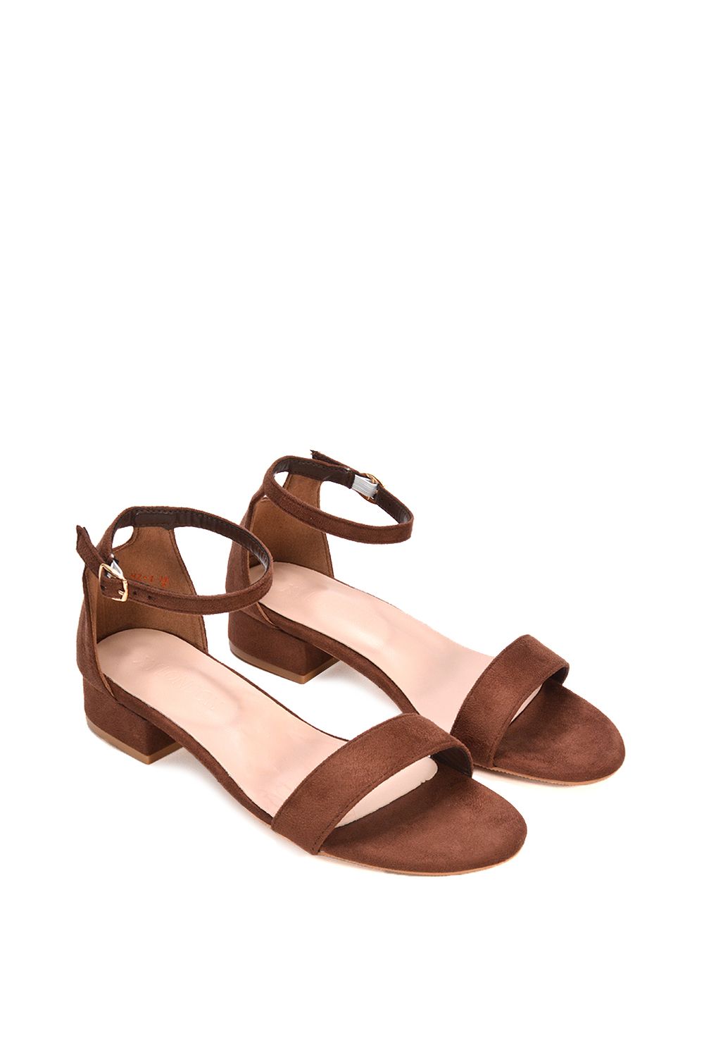 XY London 'Tate' Ankle Strap Low Block Heel Summer Sandals image 4